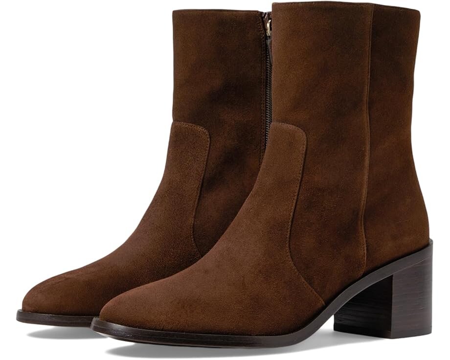 

Ботинки Stuart Weitzman Esme Zip Bootie, цвет Walnut/Dark Brown