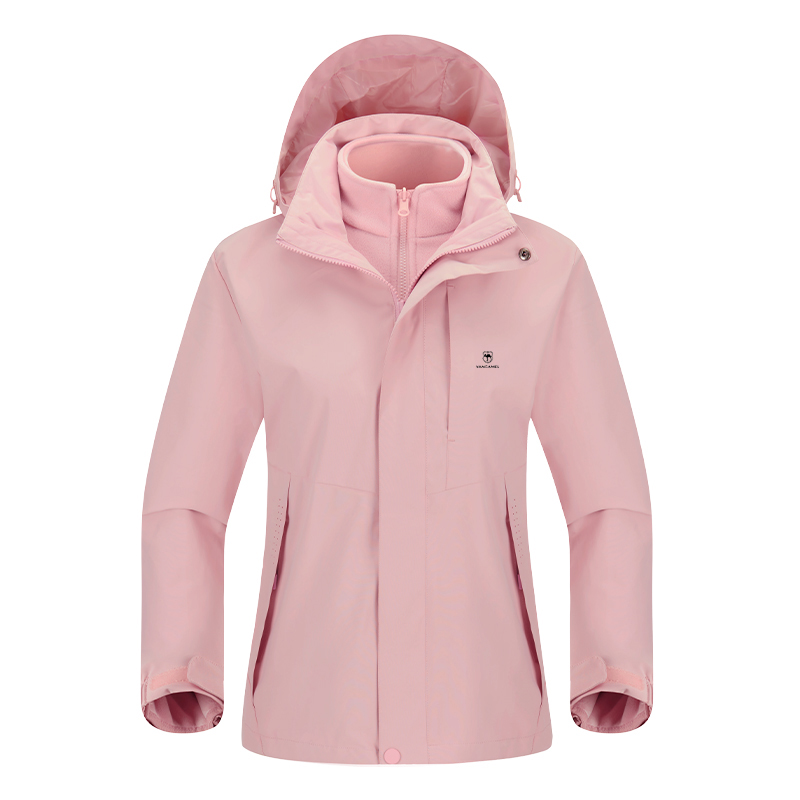 

Куртка Unisex Hooded Thickened Workwear VanCamel, smoke розовый