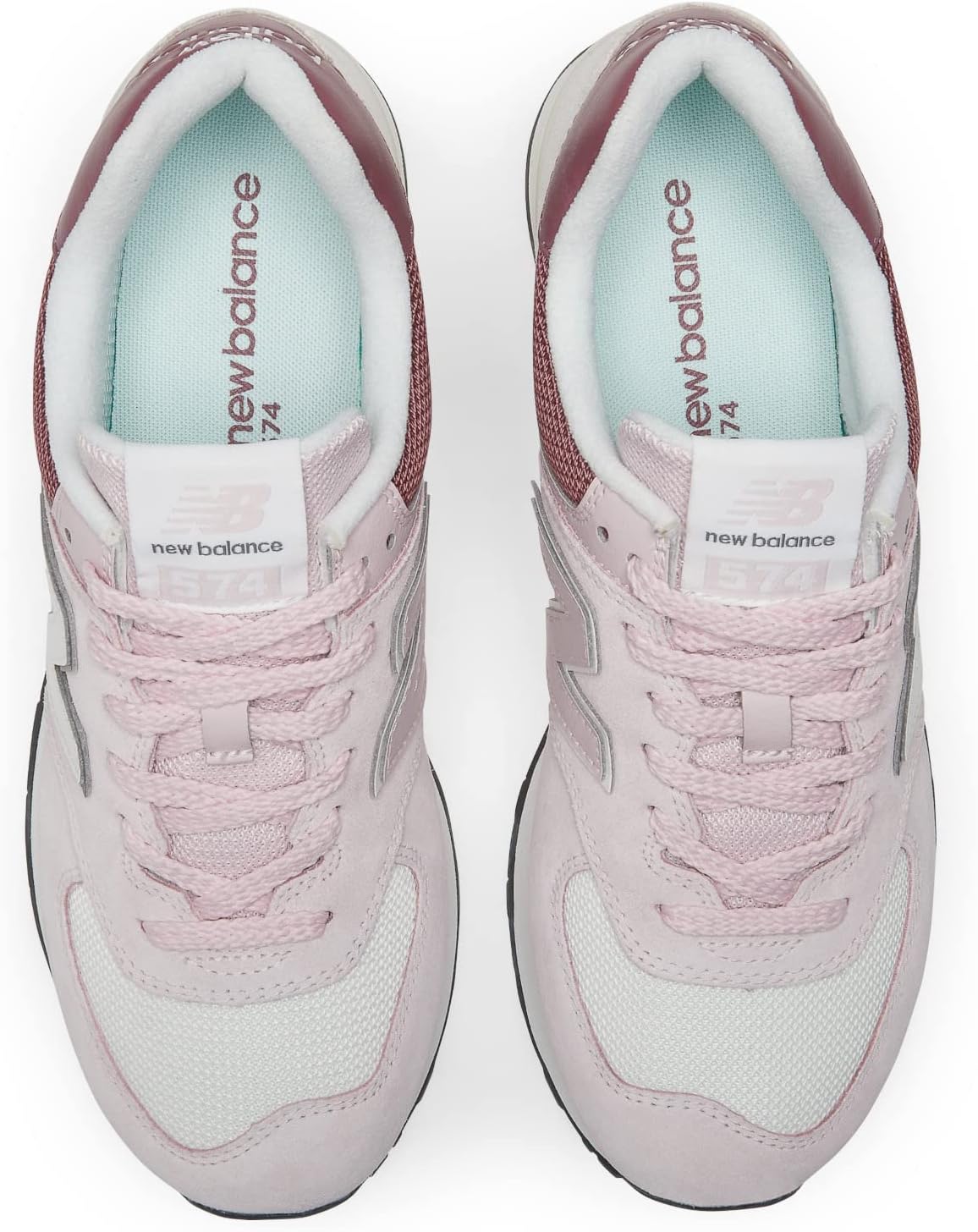 Кроссовки New Balance Unisex-Adult 574 V2, желтый/розовый — фото 3
