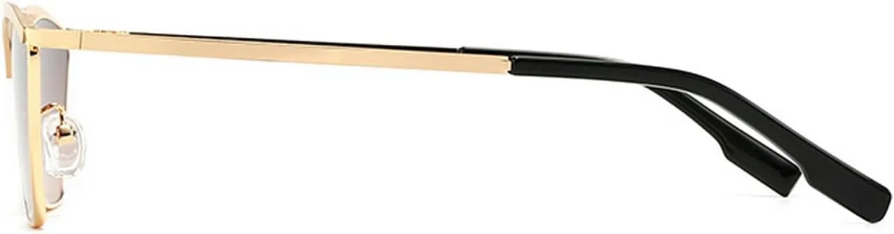 

Солнцезащитные очки Laureles «Кошачий глаз» маленькие, женские, в металлической оправе, золотисто-серые, мужские, для активного отдыха и путешествий, L17, C5