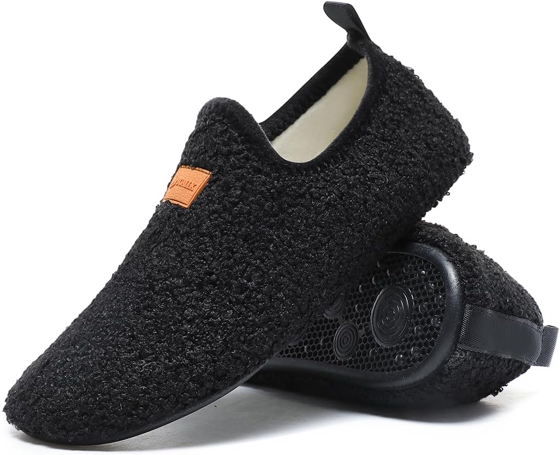 

Легкие нескользящие домашние тапочки-носки SLEVEL для путешествий, для использования в помещении, унисекс, для женщин и мужчин, для дома, черный