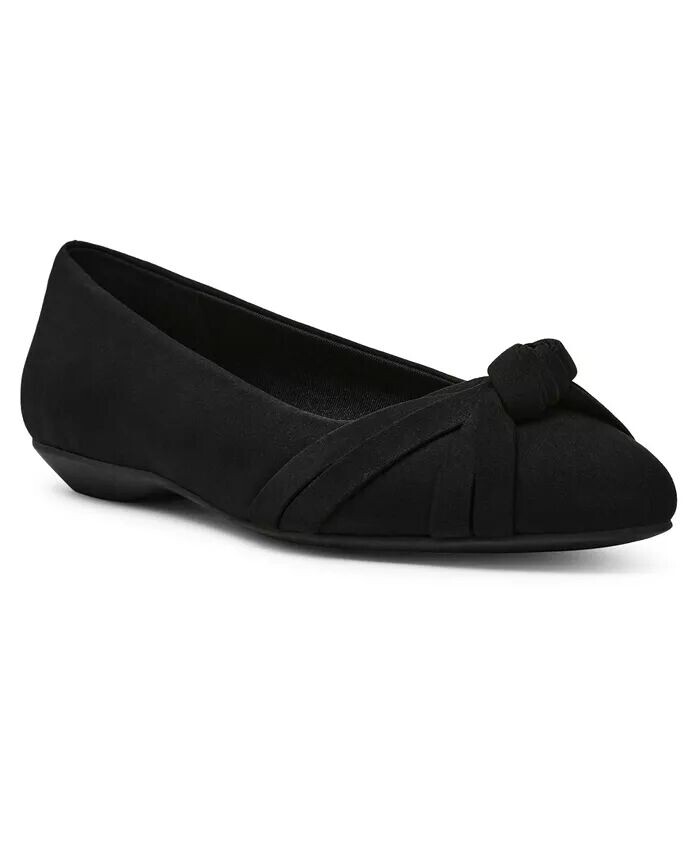 

Женские балетки Omkara с острым носком и узлом Anne Klein, черный