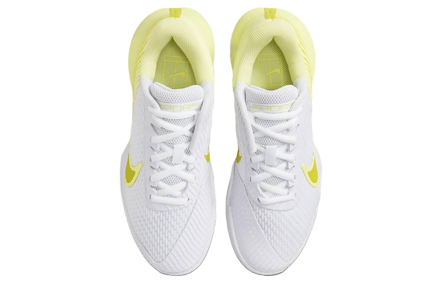 Теннисные кроссовки Nike Air Zoom Vapor Pro 2 женские, Белый и Желтый — фото 4
