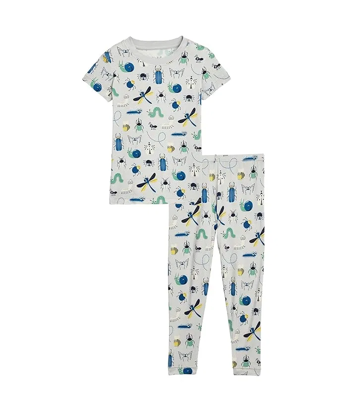 Пижама с принтом короткий рукав Kickee Pants Kids, Shrinking Violet Bow Lattice