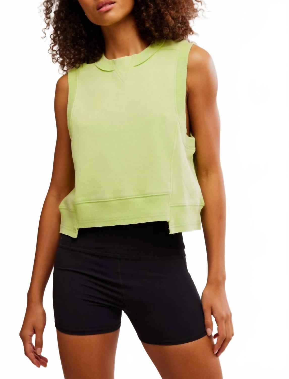 

Топ Intercept в цвете лайм Free People, Key Lime