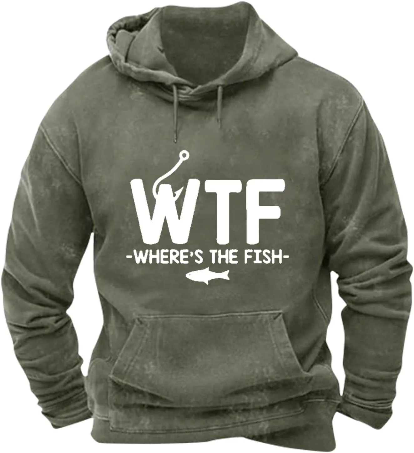 

Мужской худи с принтом и длинными рукавами AGWOLF