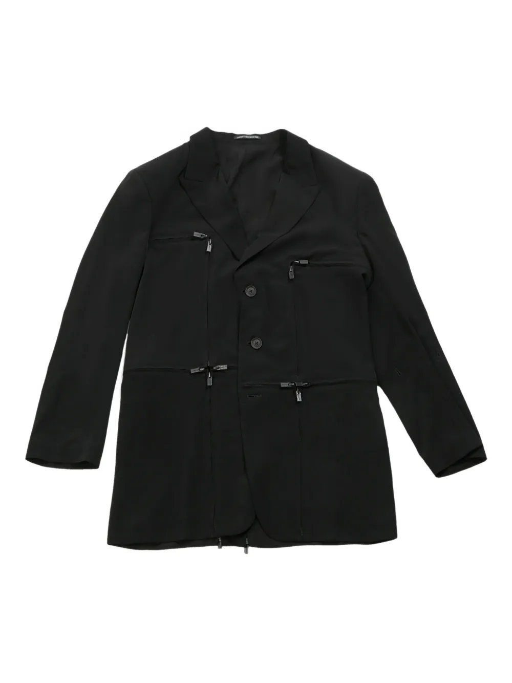 

Блейзер с застежкой-молнией Yohji Yamamoto, черный