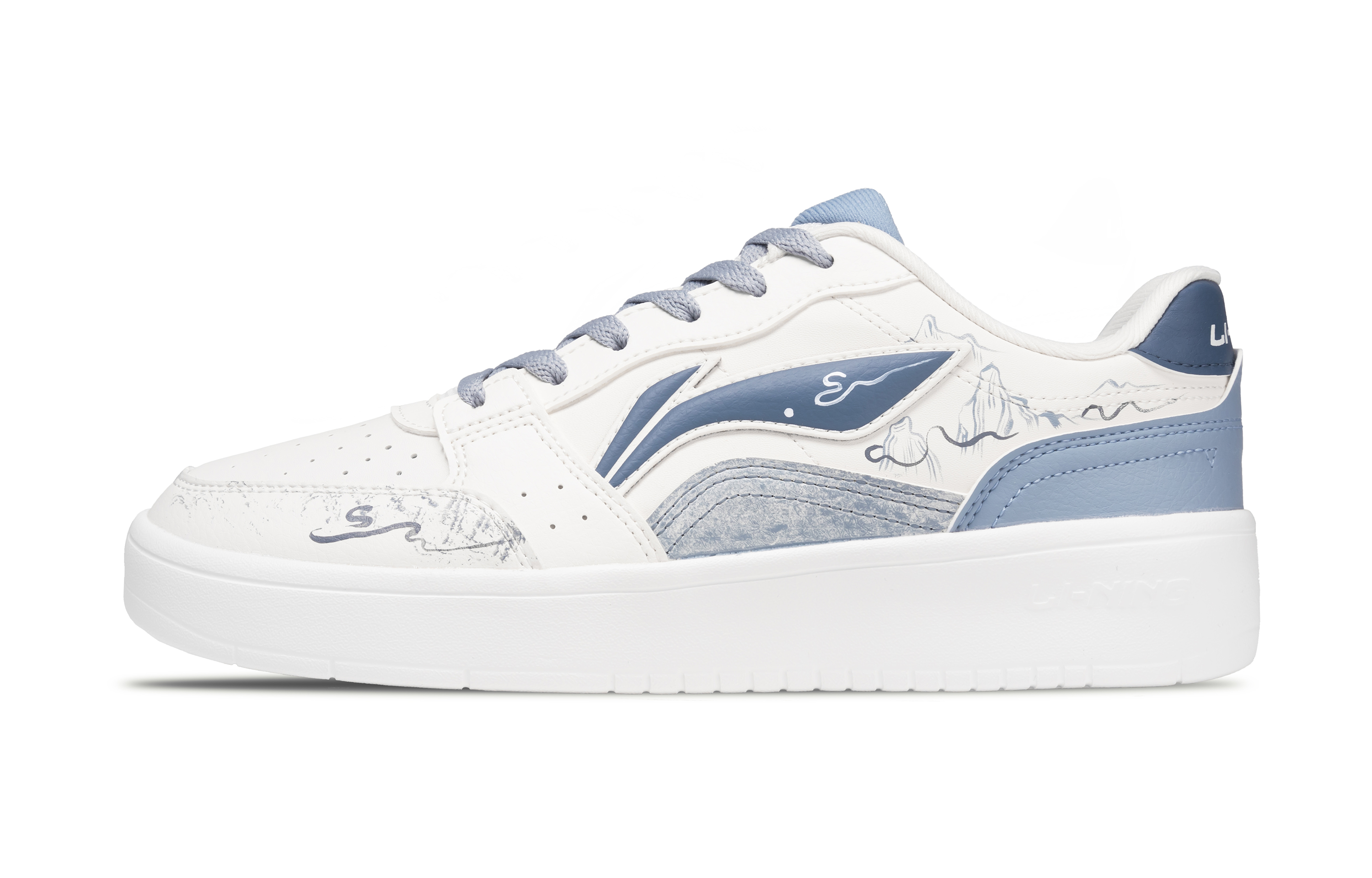 

кеды для скейтбординга Acer Truncatum мужские низкие износостойкие и легкие LINING, белый синий