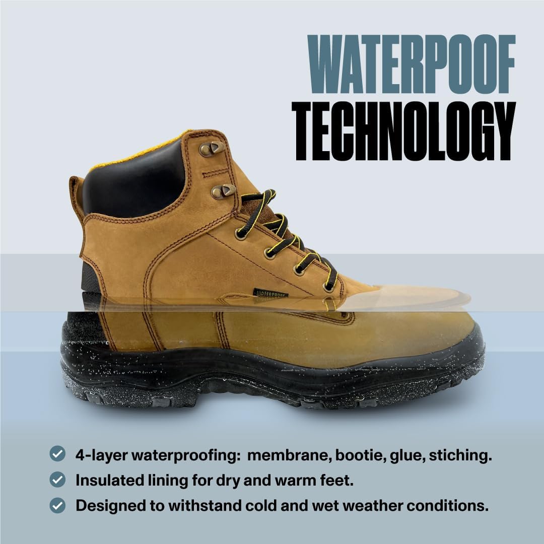 Мужские водонепроницаемые походные рабочие ботинки EVERBOOTS ULTRA DRY Ever Boots, Copper — фото 2