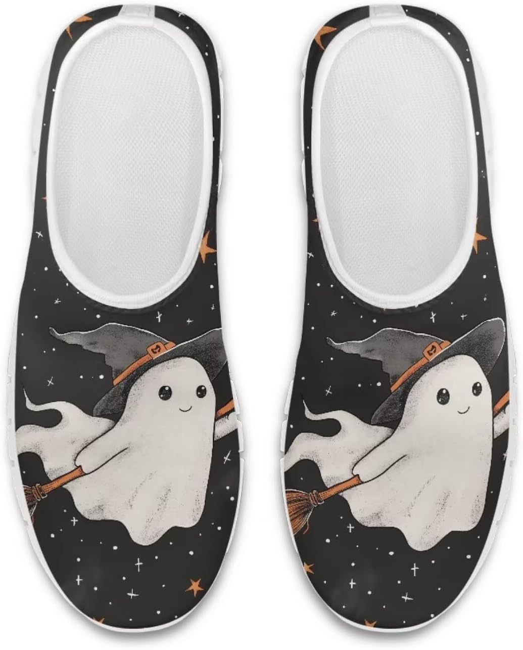 

Кроссовки Belidome для женщин и мужчин, взрослые теннисные, слипоны, повседневные, легкие тренировочные, Halloween Ghost