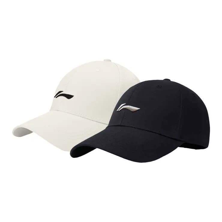 

LINING Хлопковая бейсболка унисекс, Black Silver+Beige