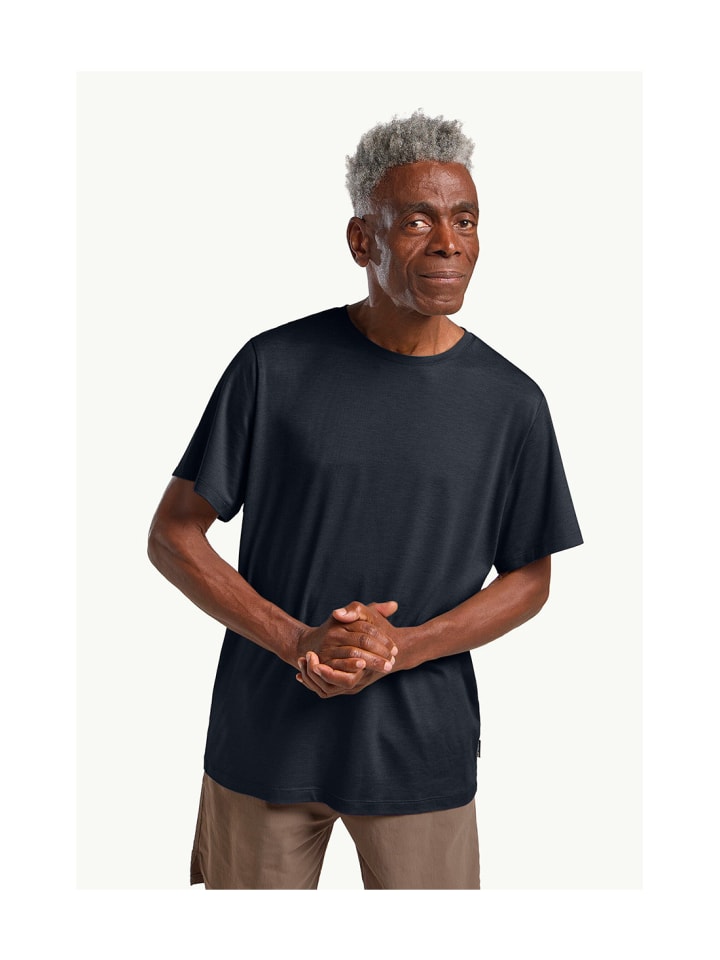 

Футболка синего цвета Jack Wolfskin, Синий, Футболка синего цвета Jack Wolfskin