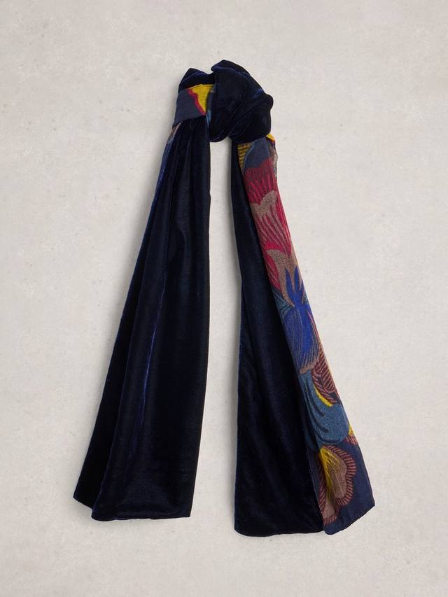 

Цветочный бархатный шарф White Stuff, Blue