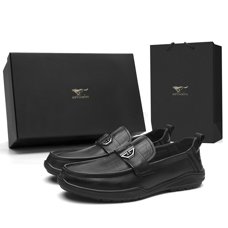 

SEPTWOLVES Лоферы мужские черные