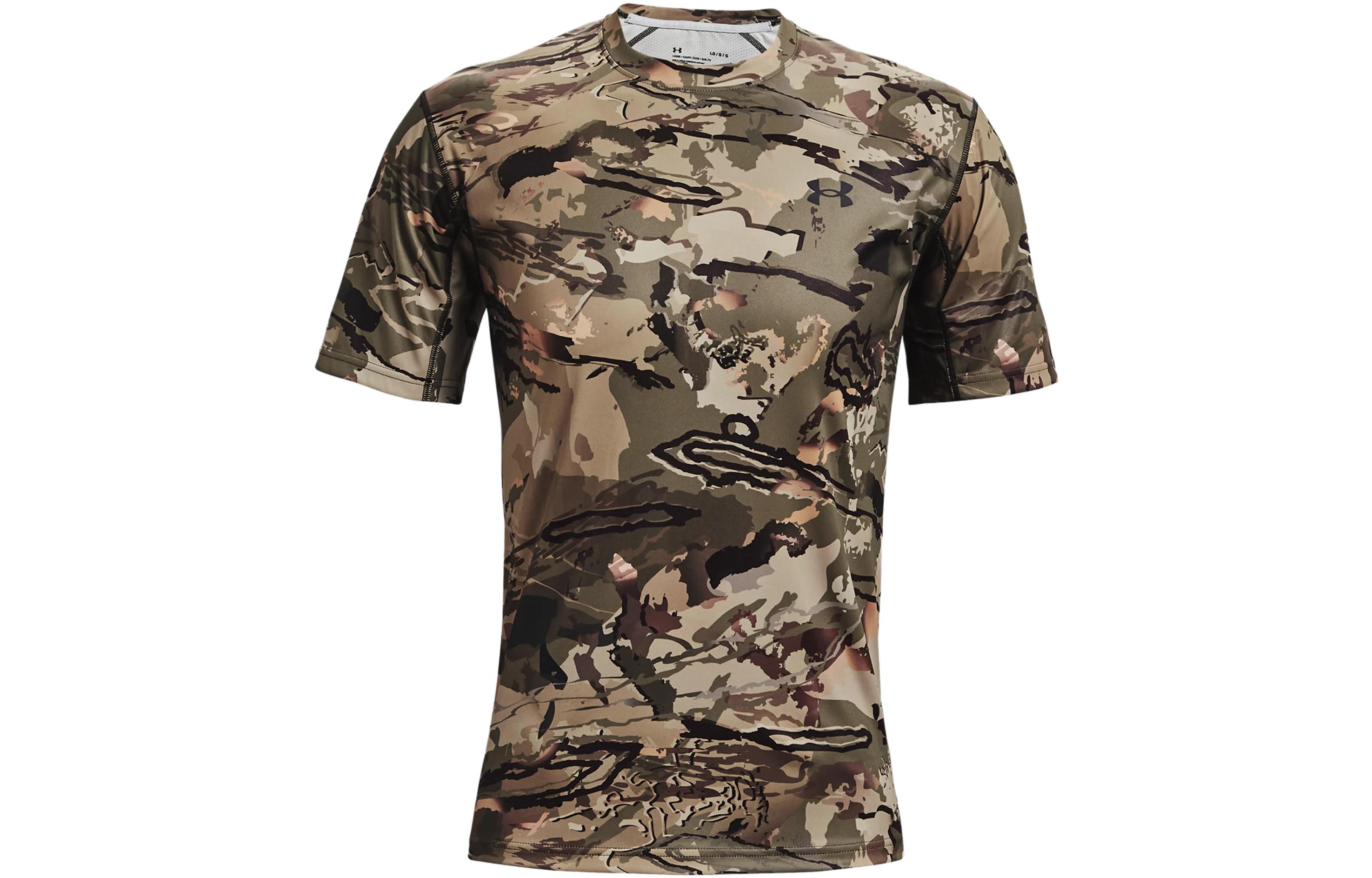 

Under Armour Футболка Rush мужская камуфляж, Хаки, Under Armour Футболка Rush мужская камуфляж