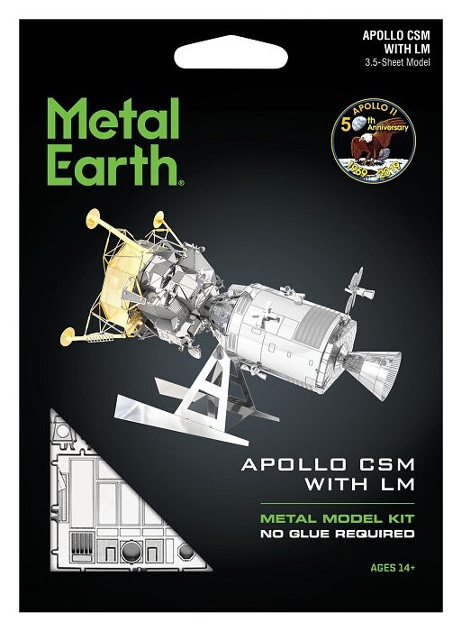 

Металлическая Земля, командный модуль Apollo CSM плюс лунный модуль Fascinations