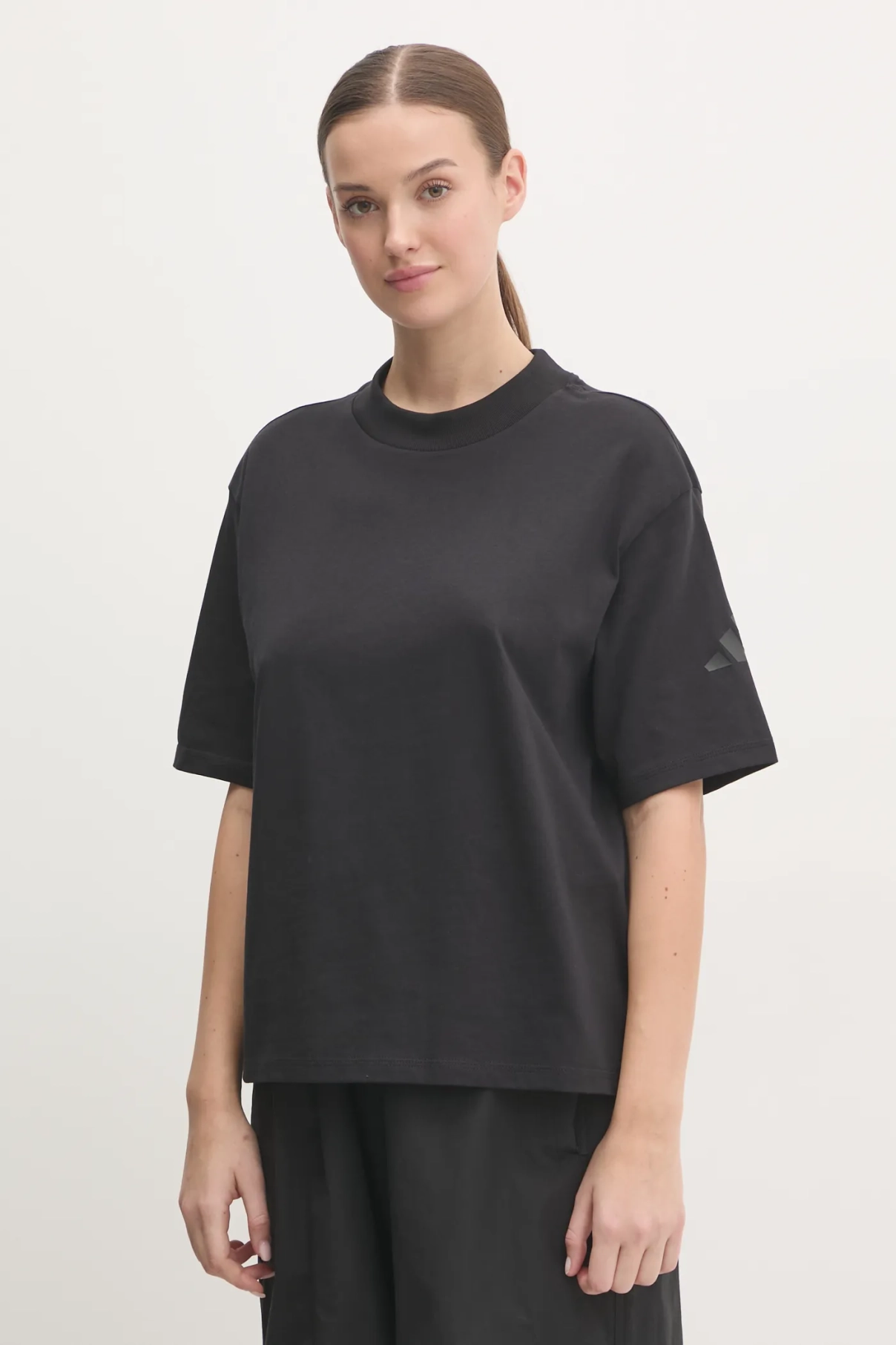 

Хлопковая футболка Essentials adidas, черный