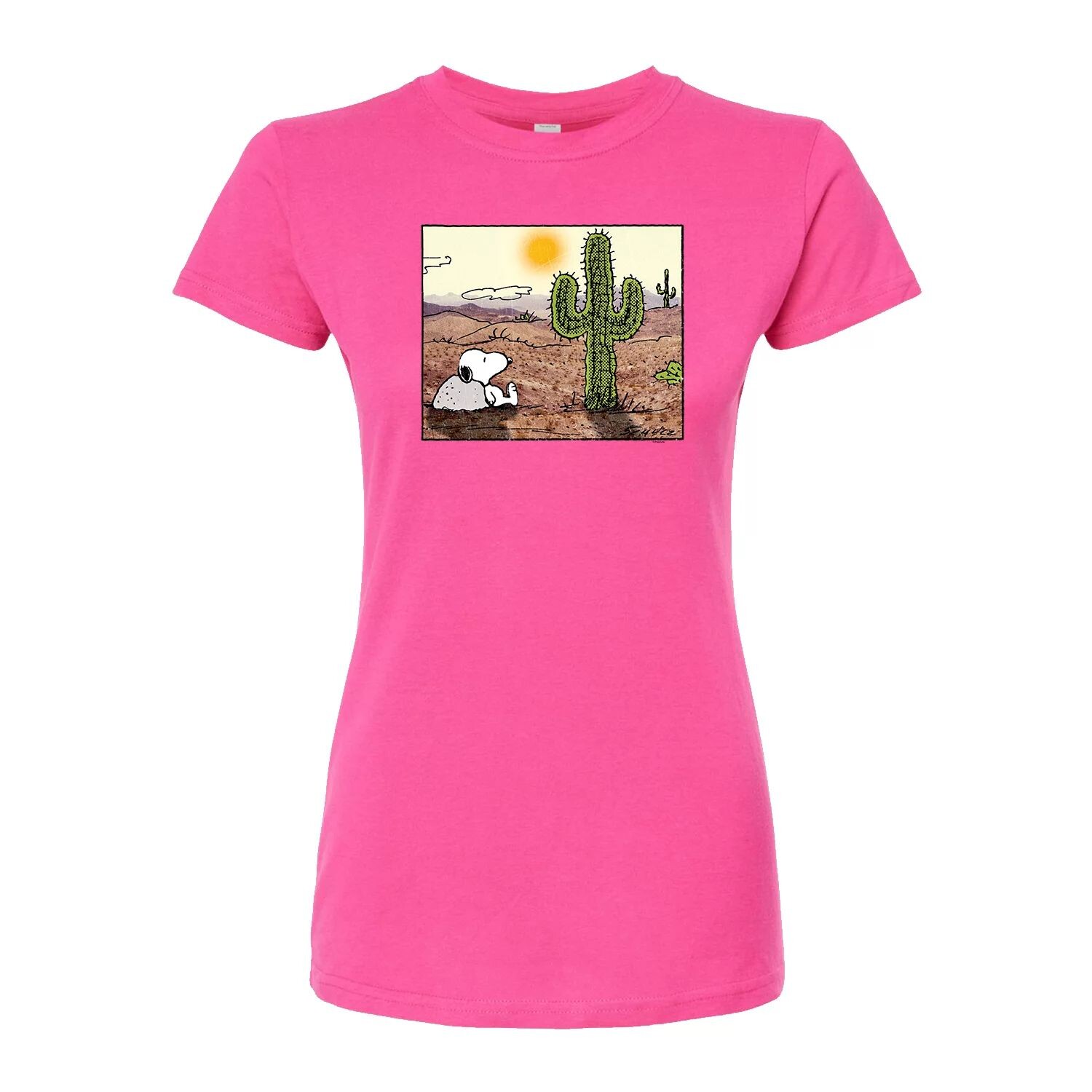 

Детская футболка Peanuts Snoopy In Desert с графическим рисунком Licensed Character, розовый