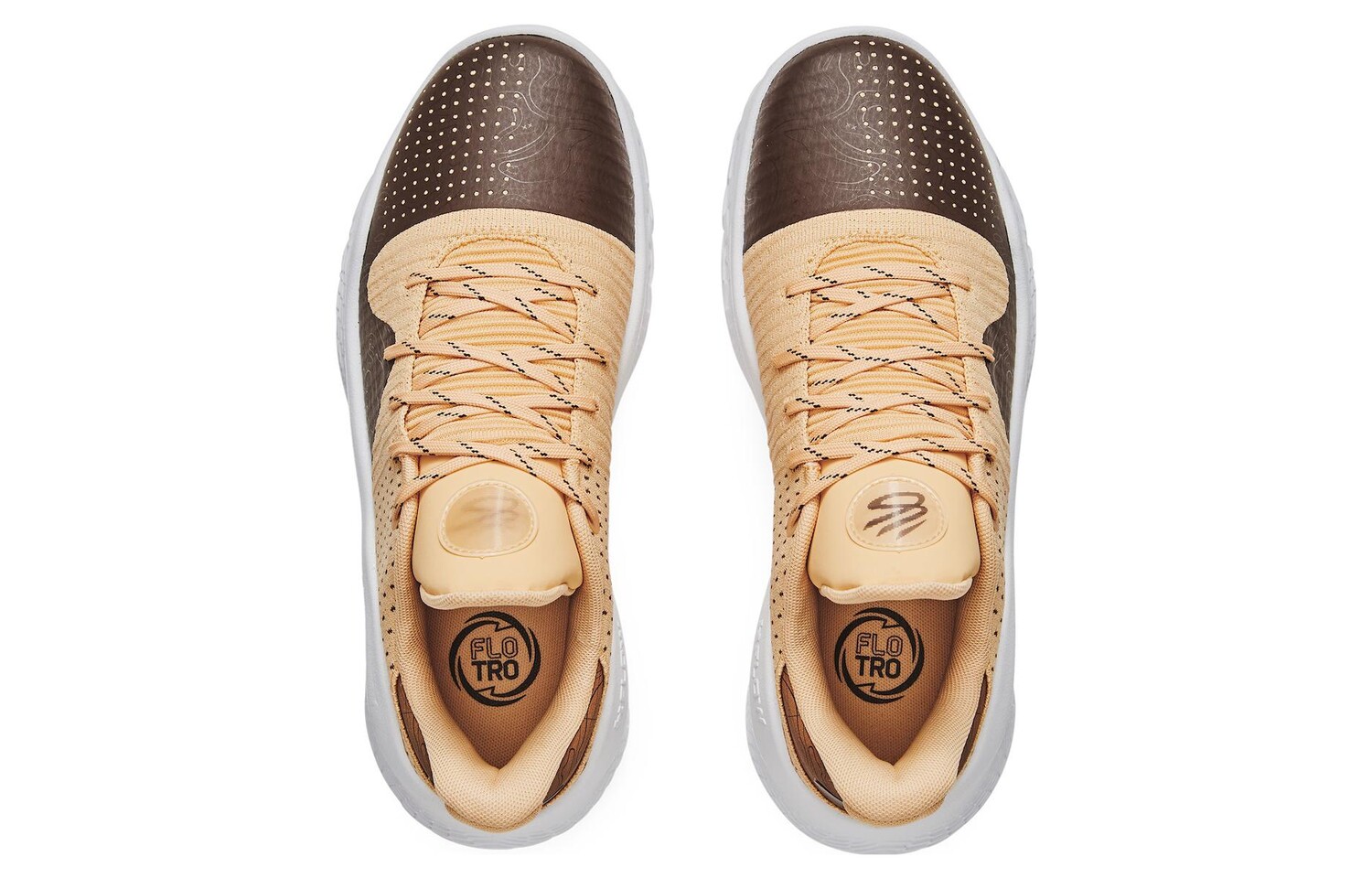 Кроссовки Under Armour Curry 4, бежевый/коричневый/белый — фото 3