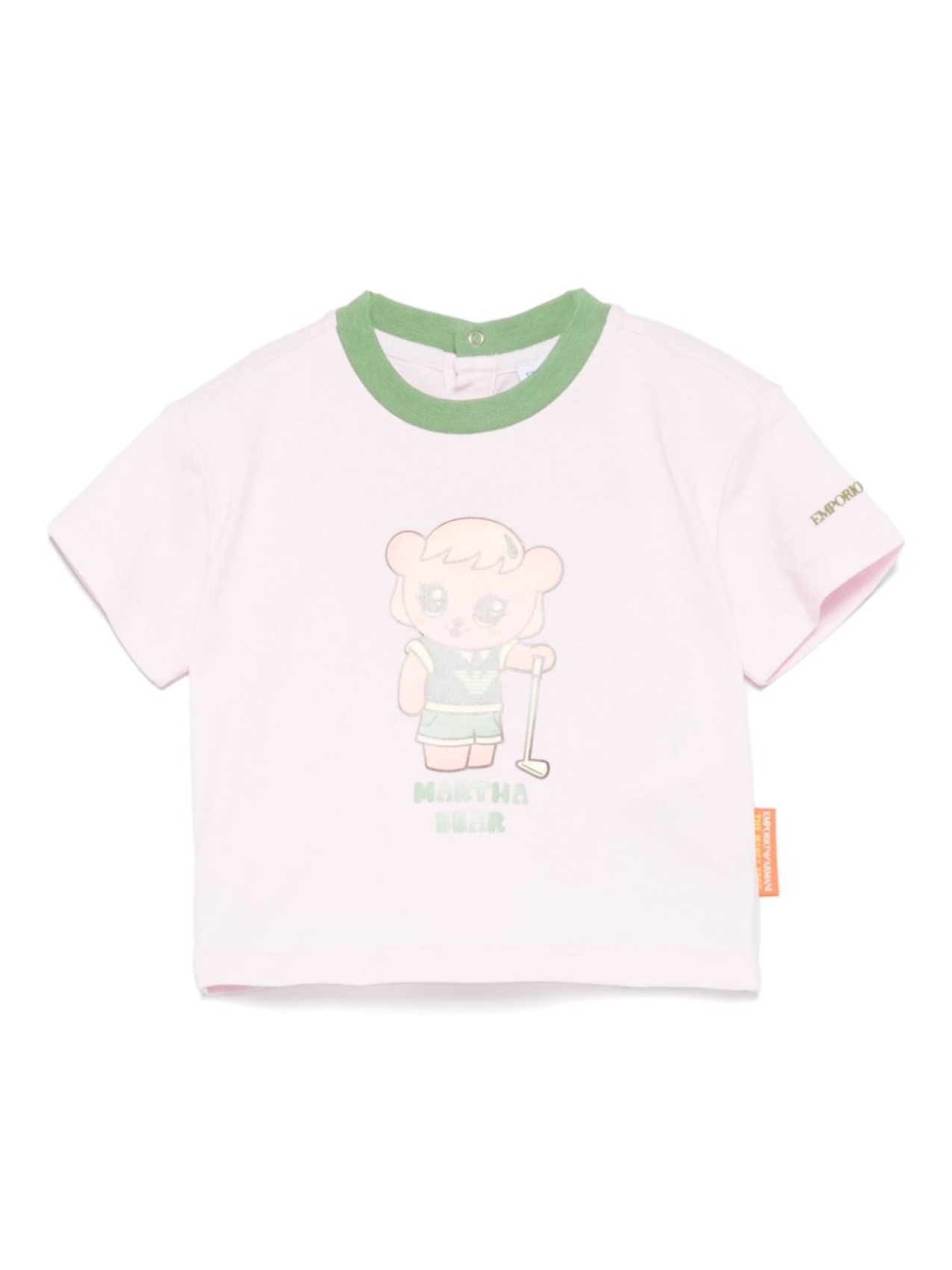 

Emporio Armani Kids футболка с аппликацией, розовый