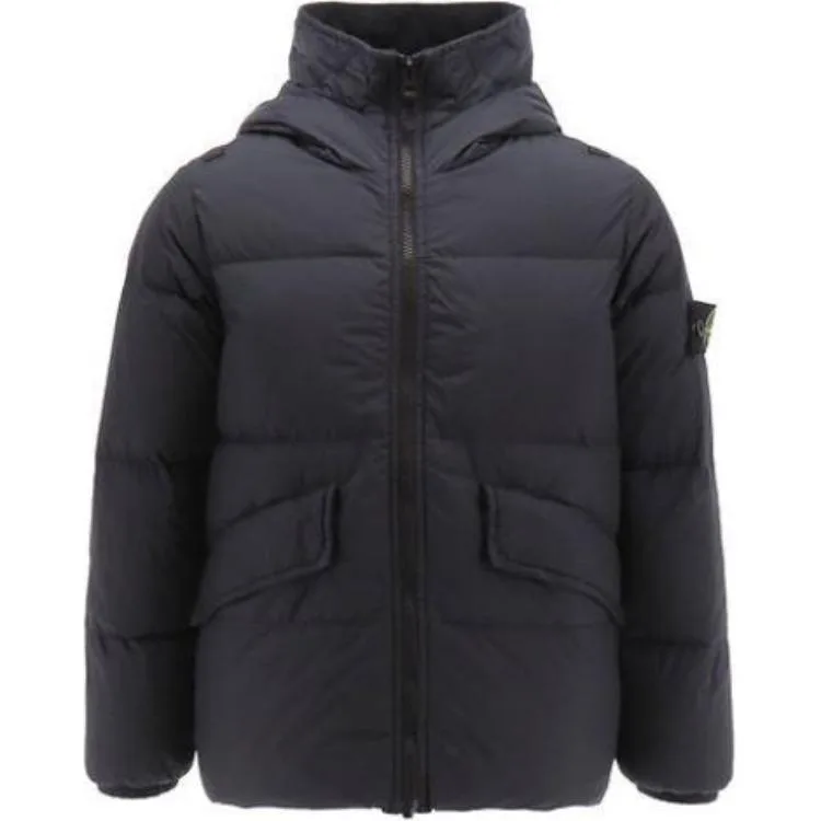 STONE ISLAND Детская пуховая куртка navy blue
