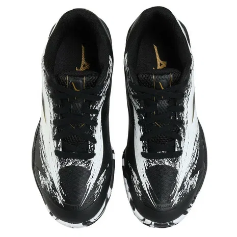 Унисекс кроссовки для настольного тенниса «Wave Medal 8» от Mizuno, White X Black — фото 2