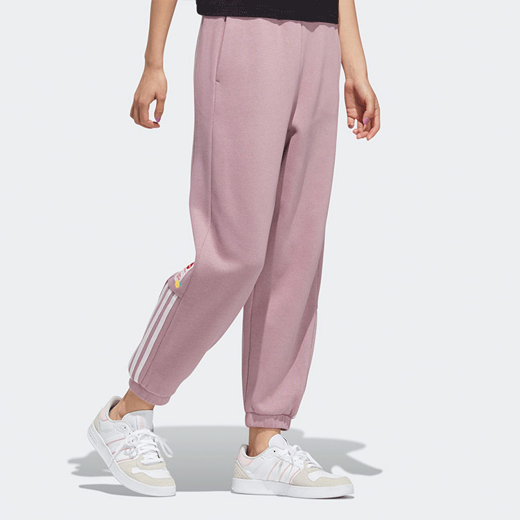 Спортивные брюки женские фиолетово-розовые Adidas Neo — фото 3