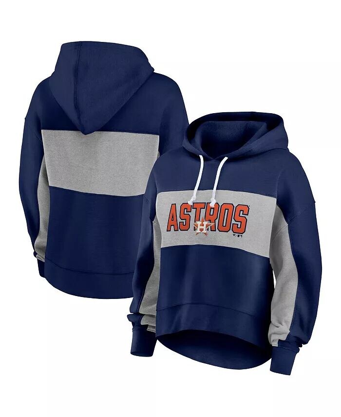 

Женский темно-синий пуловер с капюшоном Houston Astros Fanatics