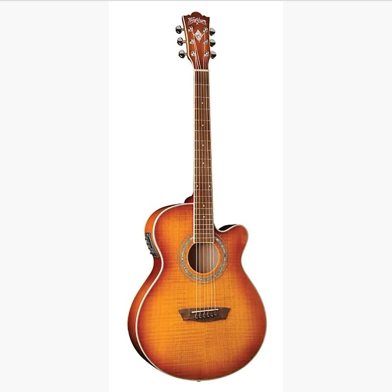 

Акустическая гитара Washburn EA15ITB | Festival Series Mini Jumbo with Electronics, Ice Tea Burst. New with Full Warranty!