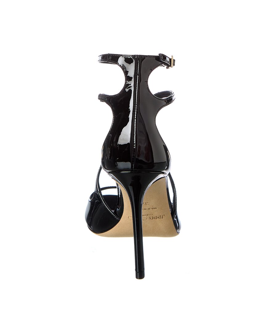 Jimmy Choo Azia 95 Patent Sandal, черный — фото 3