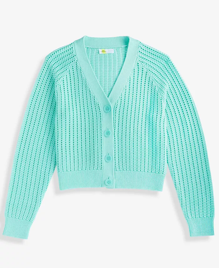 

Детская кардиган с V-образным вырезом и пуговицами Epic Threads, синий