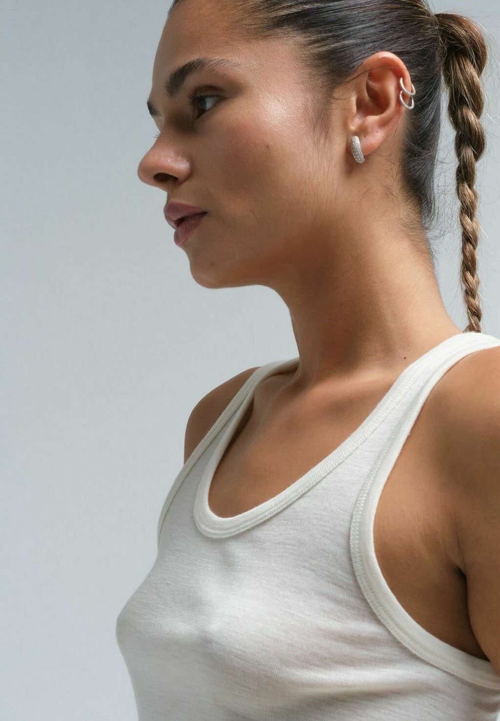 

Топ ISA Merino Seamless Basic, кремовый
