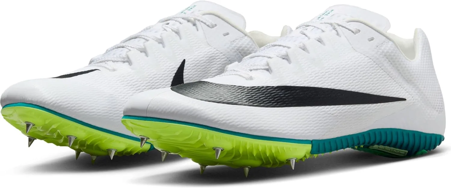 Мужские беговые кроссовки Nike Zoom Rival для спринта и любительских видов спорта, белый/черный — фото 2