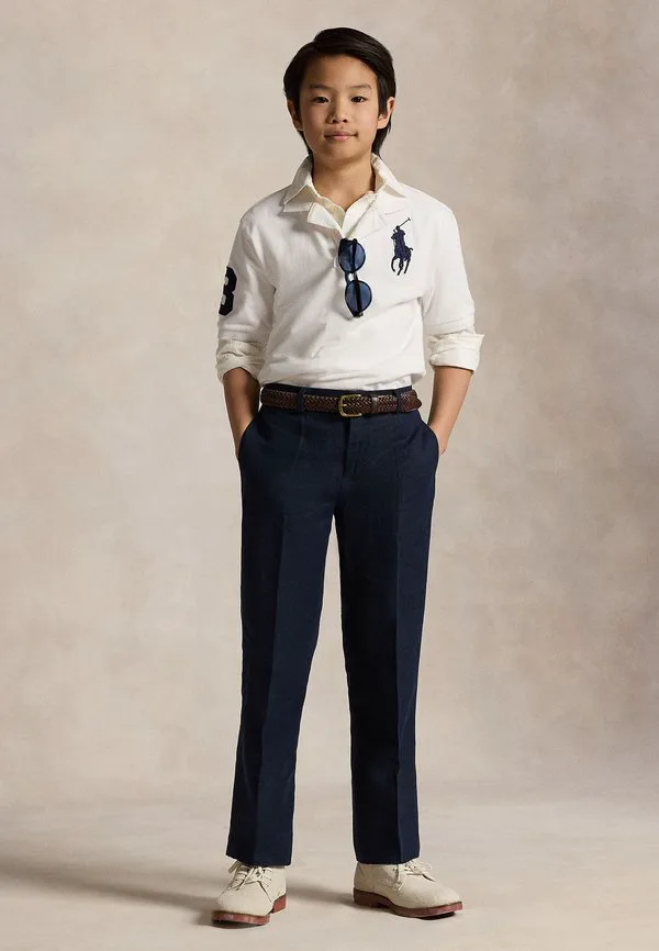 Брюки от льняного костюма Polo Ralph Lauren, Dark Navy — фото 2