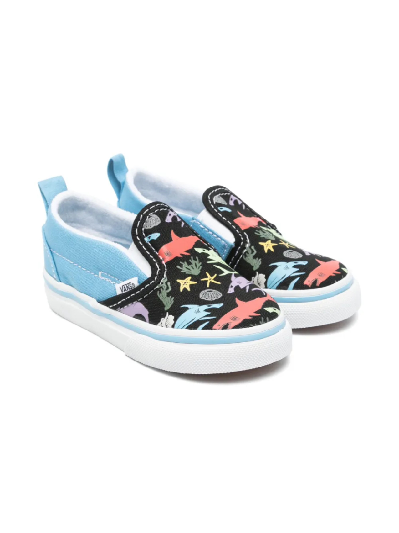 

Vans Kids слипоны с контрастной подошвой, синий