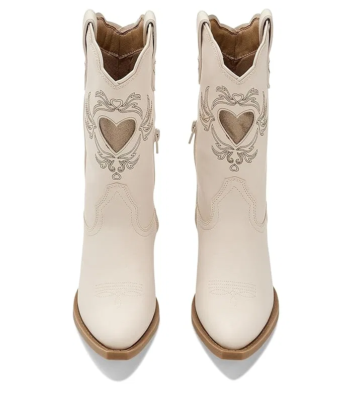 Ботинки с сердечками Iyla Heart Deco FRYE AND CO. Kids, Off White — фото 3