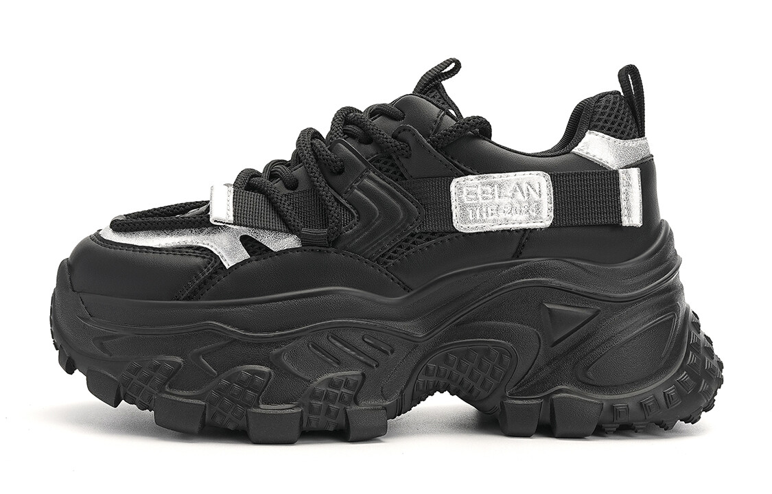 

Кроссовки женские Chunky Mid-Top черного цвета Eblan