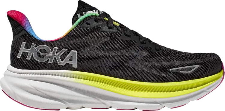 Кроссовки Wmns Clifton 9 'Black Rainbow', черный