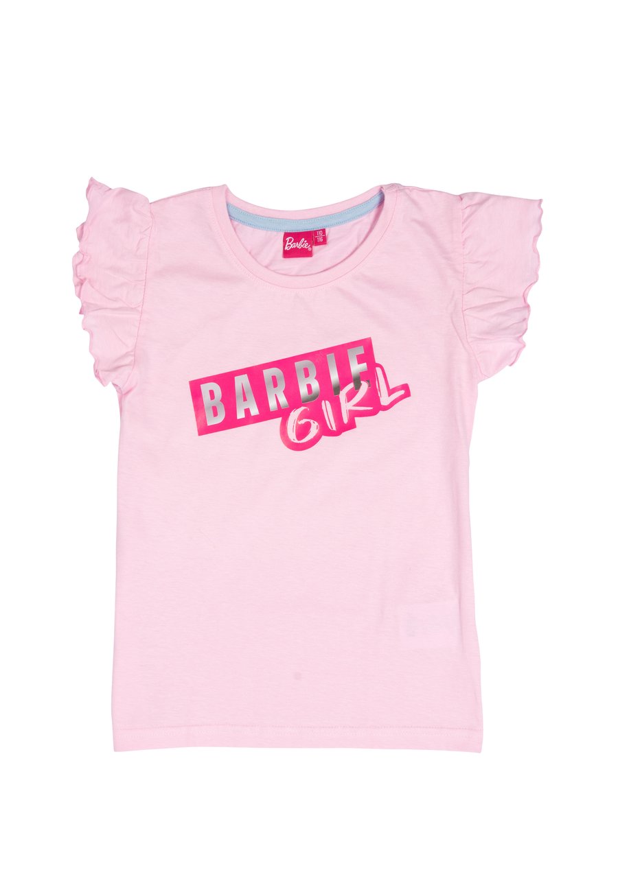 Футболка United Labels 2ER PACK BARBIE MIT RÜSCHEN KURZÄRMLIG, Blau Rosa/Pink — фото 2