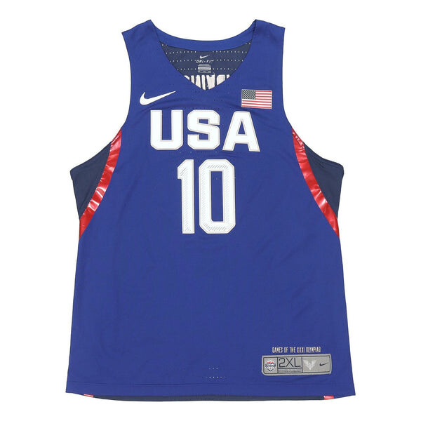 

Футболка usab vapor authentic team usa irving баскетбольная майка для мужчин Nike, синий