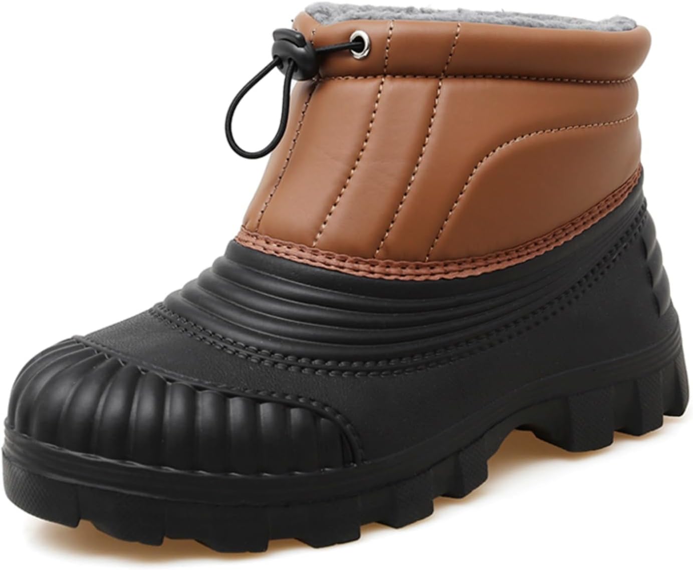 

Мужские утепленные зимние ботинки до щиколотки, прочная обувь для холодной погоды - идеально подходят для ледяных тропинок, зимних работ на улице и ежедневной носки Aokisx, коричневый