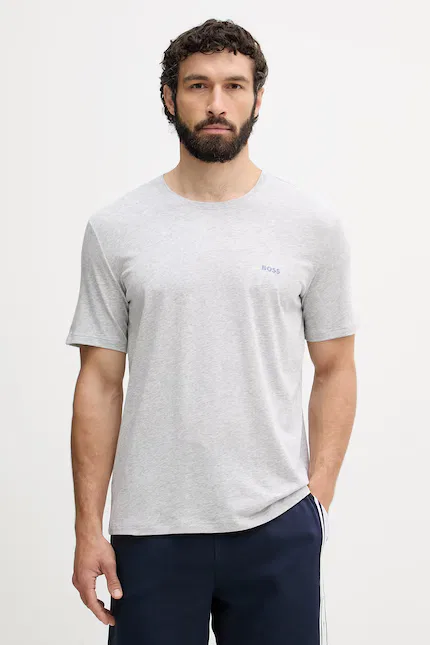 Футболка мягкая T-Shirt R BOSS, серый