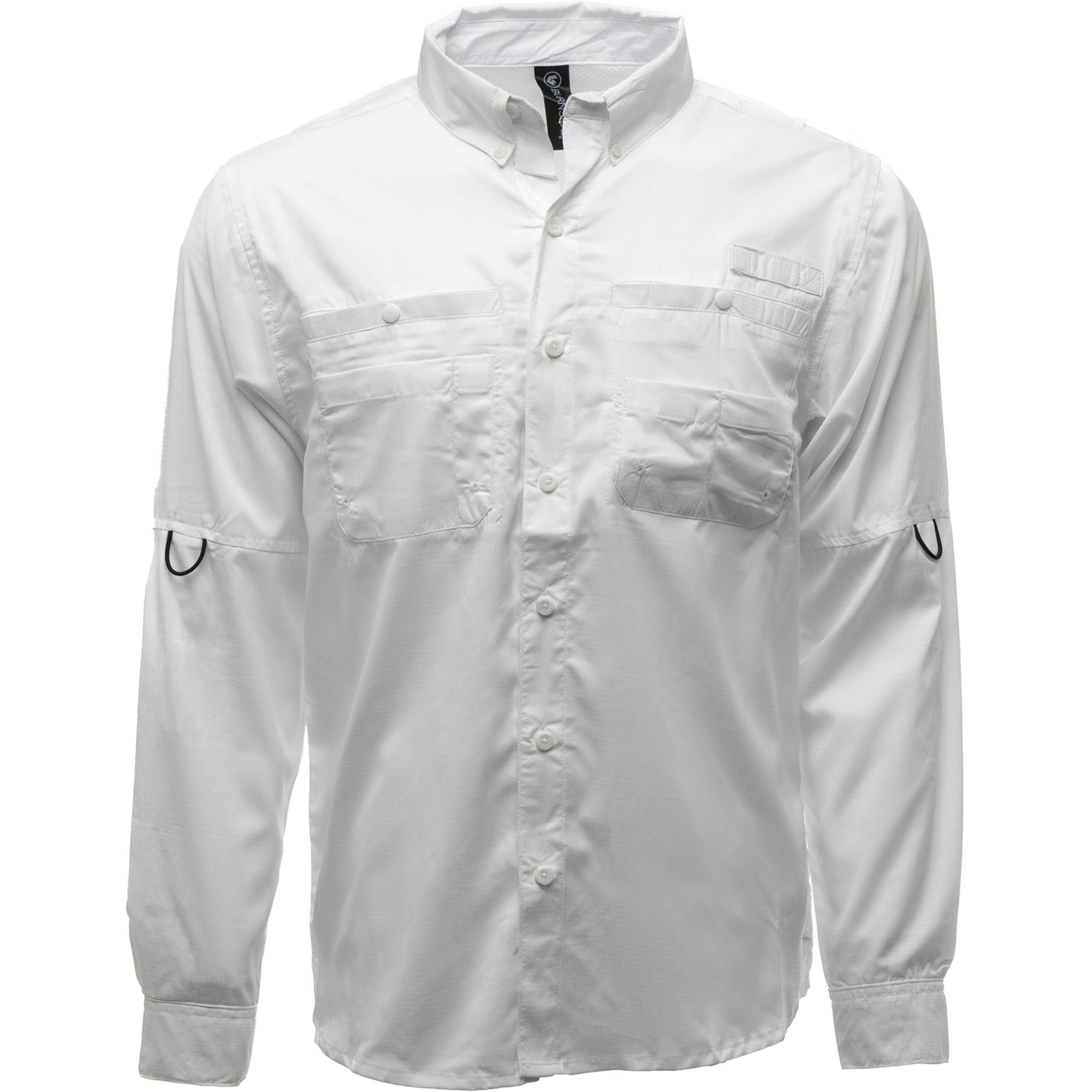 

Мужская рубашка для рыбалки с длинным рукавом Burnside, White