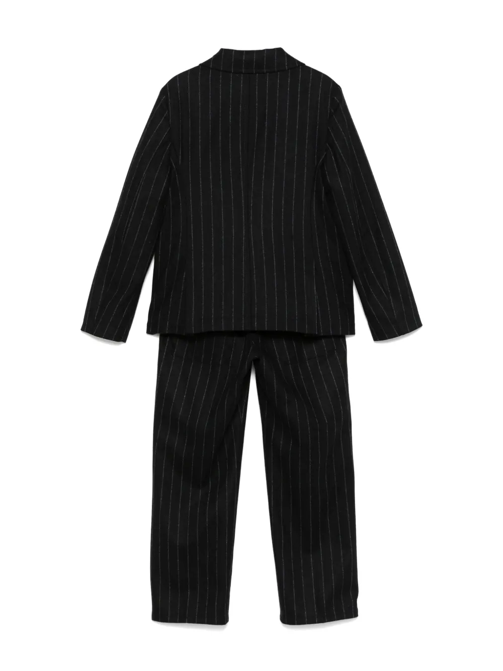 Костюм в тонкую полоску Emporio Armani Kids, синий — фото 2