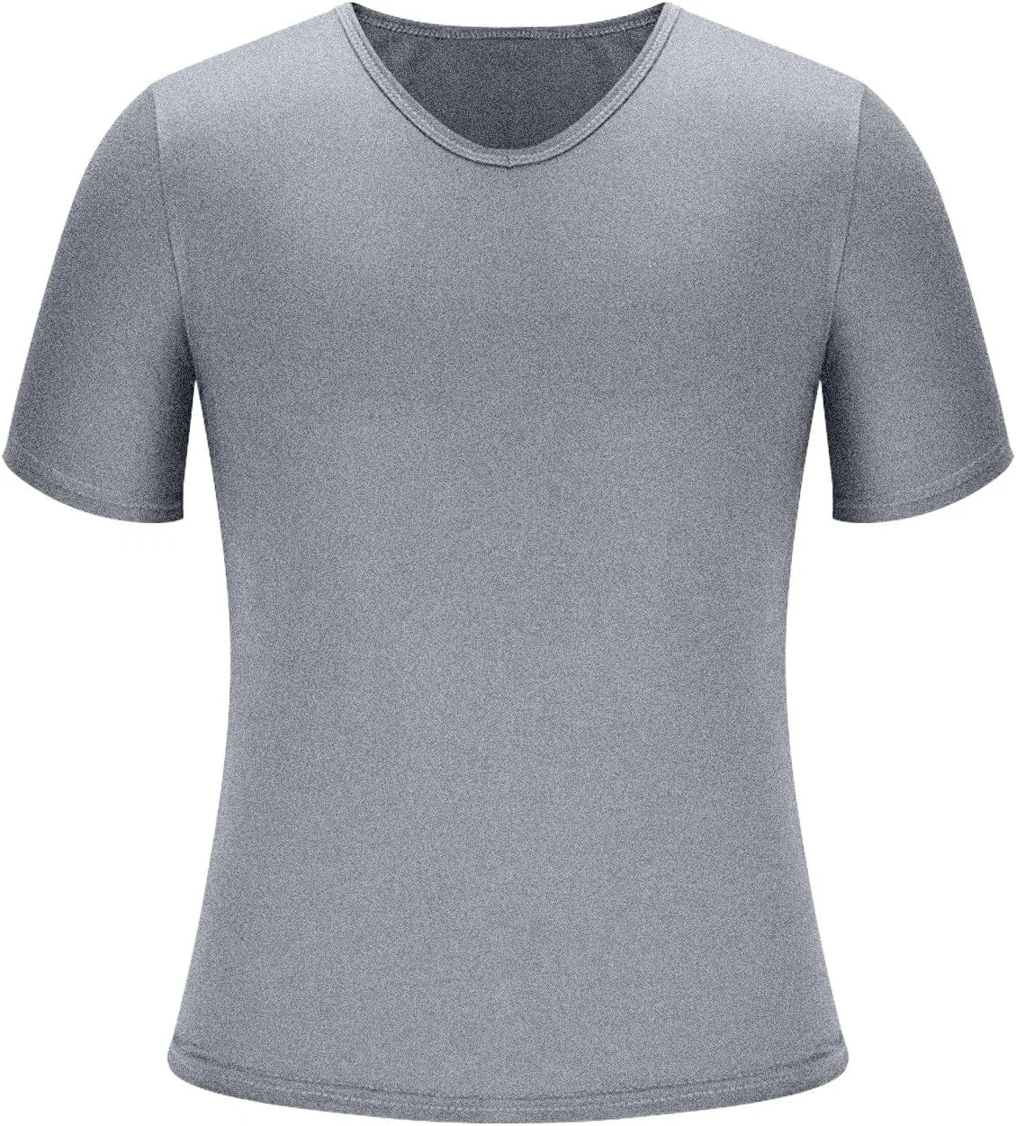 Мужская футболка с V-образным вырезом, хлопок, Dark Gray — фото 4