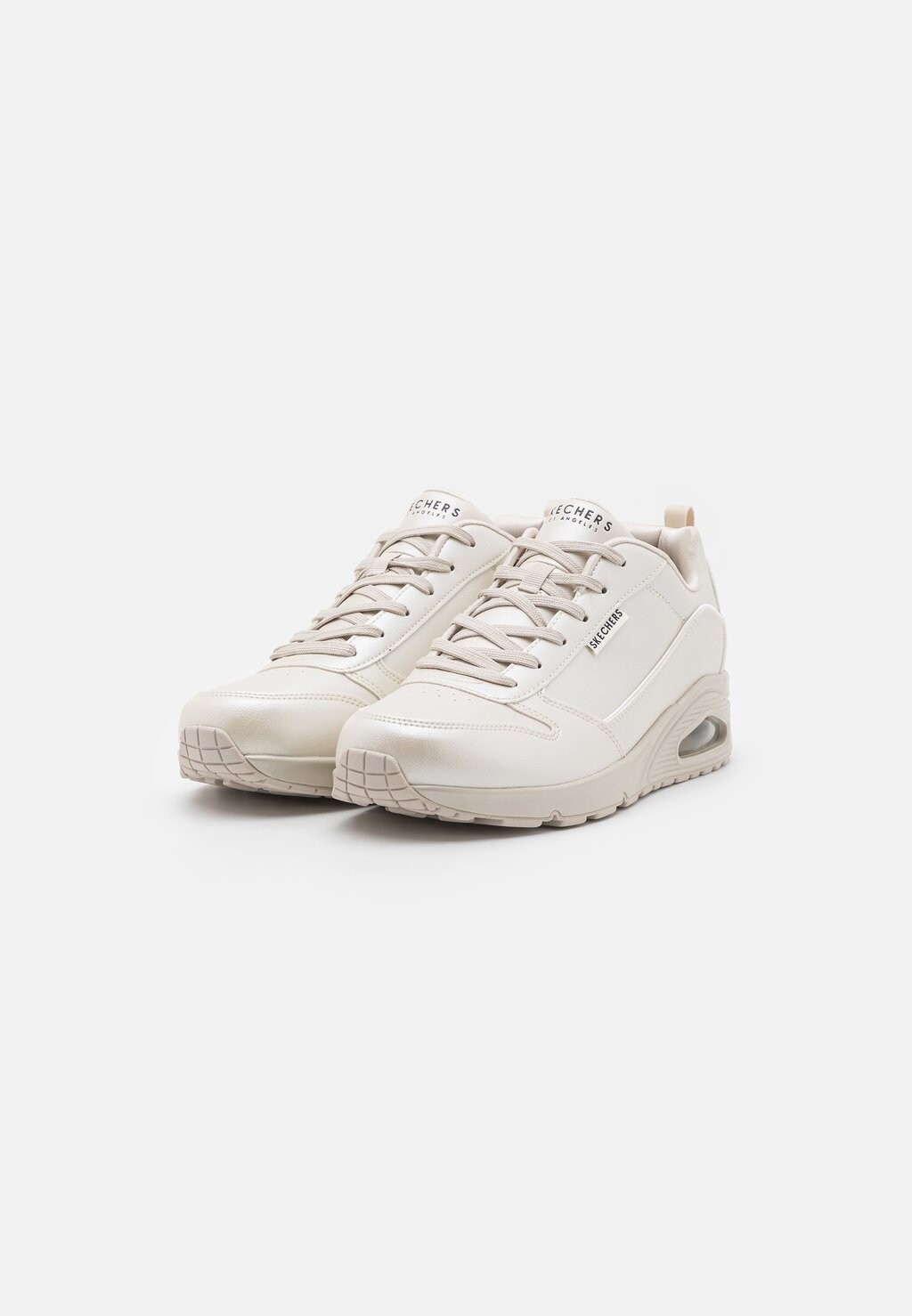 

Кроссовки на шнуровке UNO Skechers, кремовый, Бежевый, Кроссовки на шнуровке UNO Skechers, кремовый