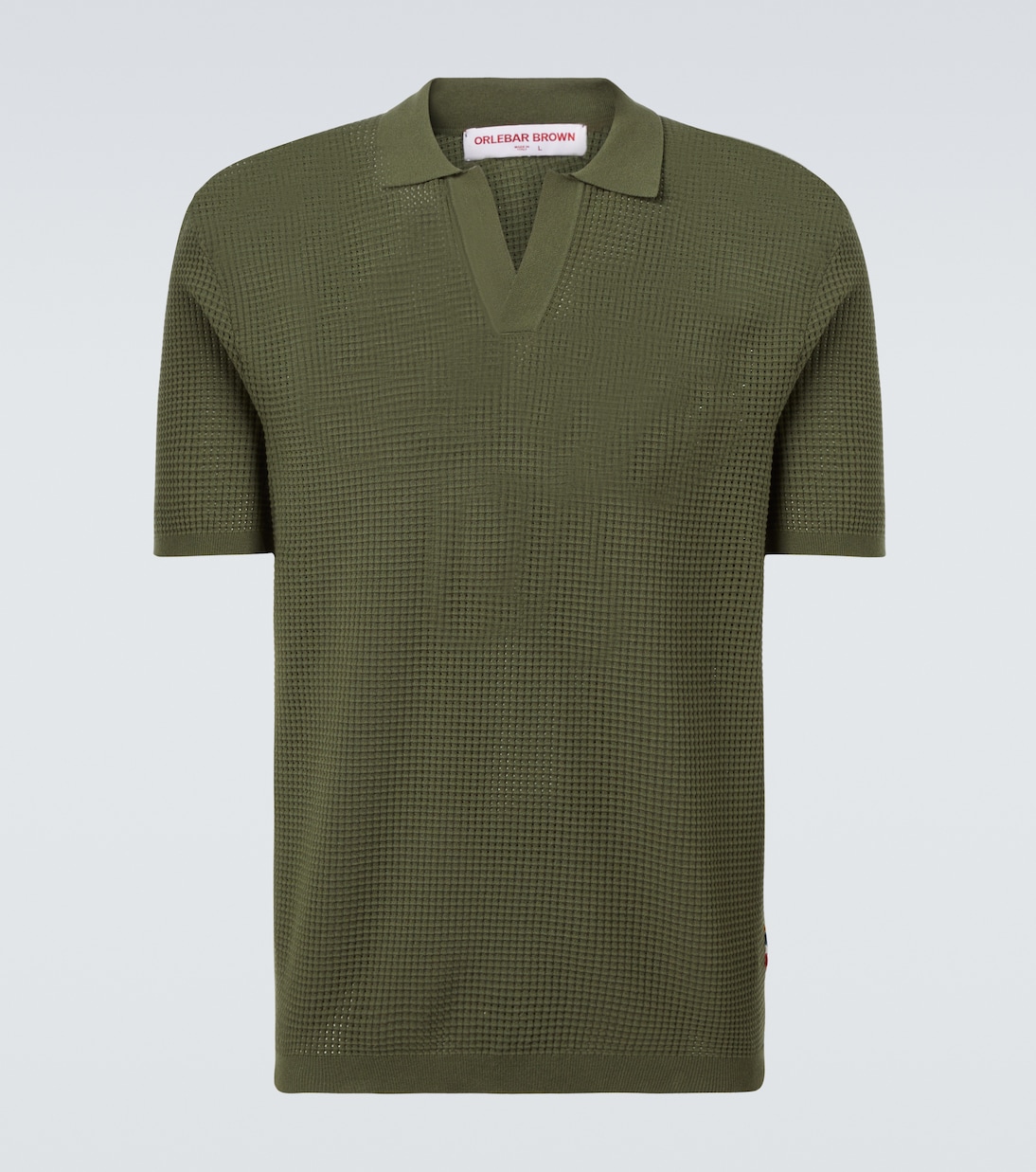 

Поло Roddy из вафельной ткани Orlebar Brown, Herbal Green