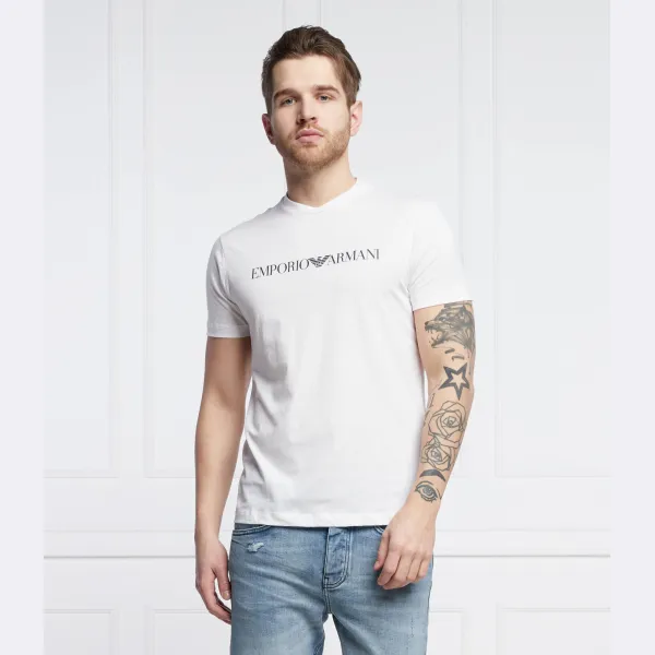 Футболка стандартного кроя Emporio Armani, белый — фото 2