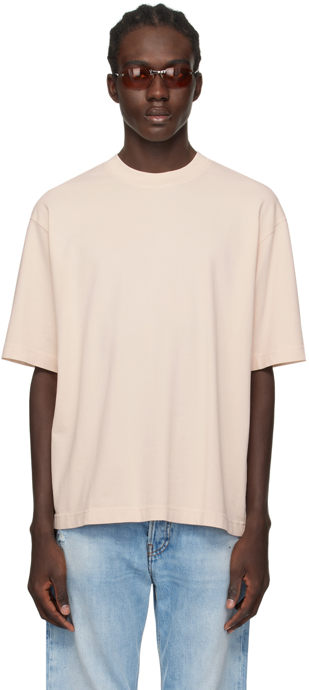 

Розовая футболка с круглым вырезом Acne Studios, Soft pink