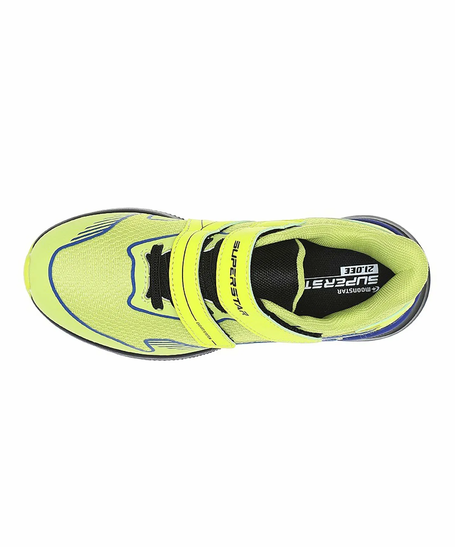Детские кроссовки MoonStar SS J1242 Lime Superstar, lime — фото 3